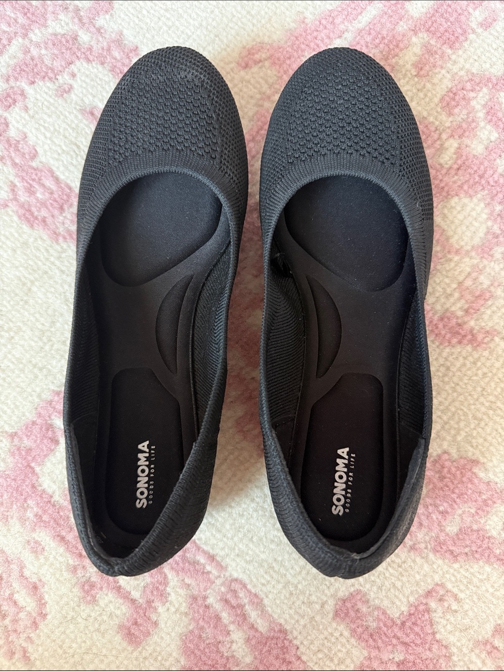 SONOMA Black Knit Ballet Flats - Slip-On Comfort